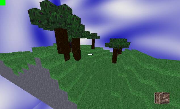 grass, stone, and trees, with texture this time