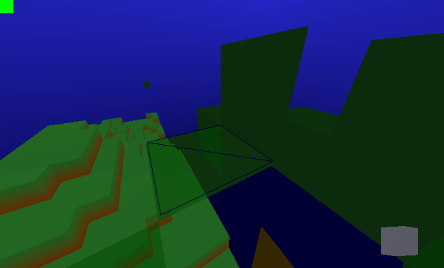 view from being anomalously stuck in tree leaves