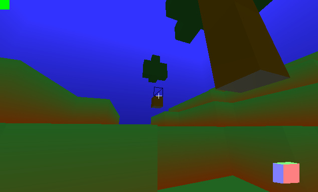 grass and trees, but it's cursed as described